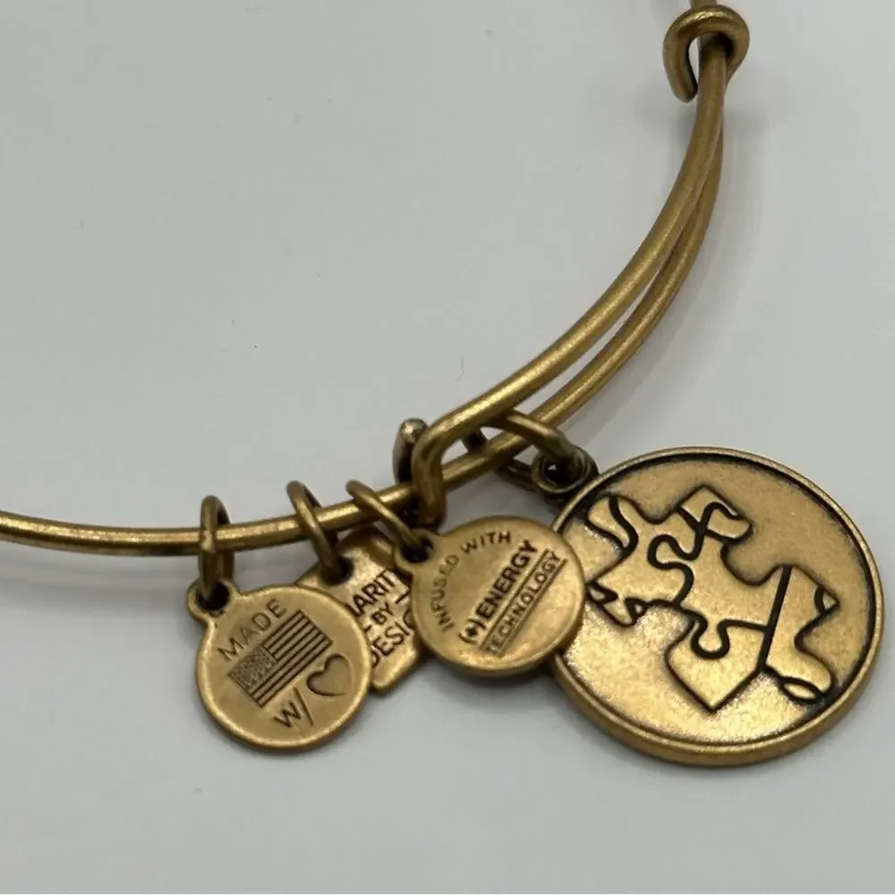 Alex & Ani Bangle Bracelet Charity The Puzzle National Autism